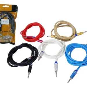 CABLE 3.5mm a 3.5mm PUNTA METAL 1.5MTRS