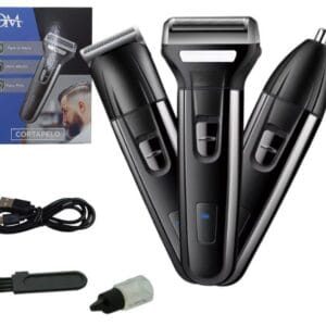 CORTA BARBA 3 EN 1 RECARGABLE
