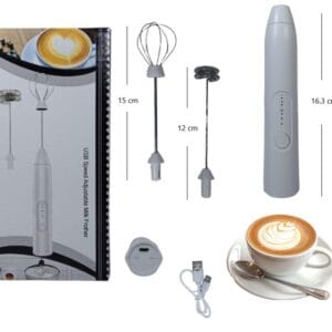 BATIDORA DE CAFÉ RECARGABLE USB EN CAJA