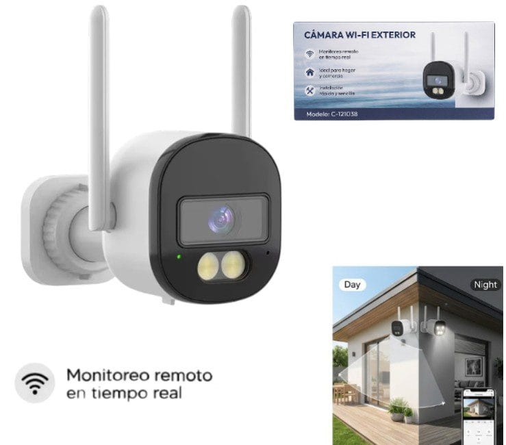CAMARA IP EXTERIOR C/ WIFI IP66