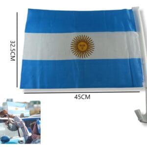 BANDERA ARGENTINA P/ VENTANILLA AUTO 30CM X 40CM