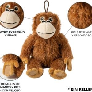 PELUCHE MONO PUNCH SIN RELLENO (CON CIERRE)