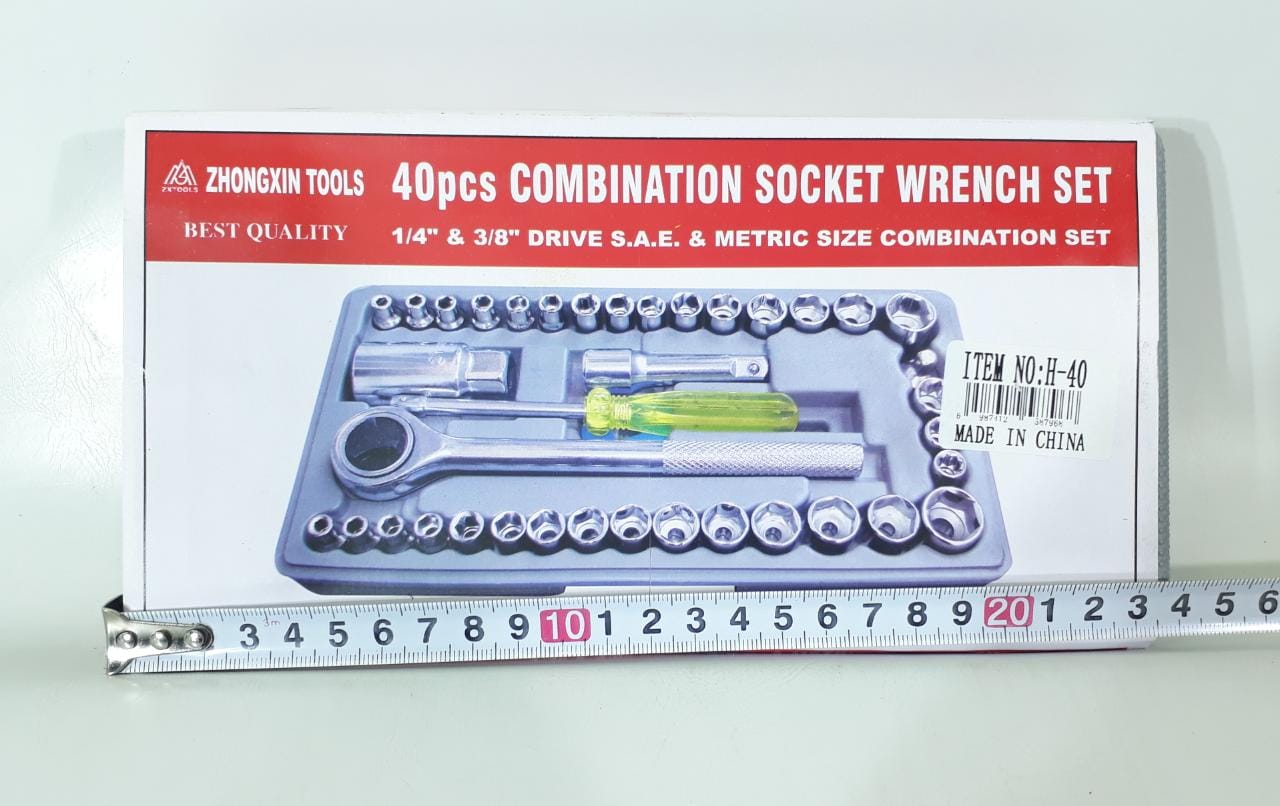 SET LLAVE TUBO CHICO X 40 PCS