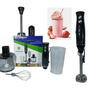 SET MINI PIMER 4 EN 1 500W 2 VELOCIDADES