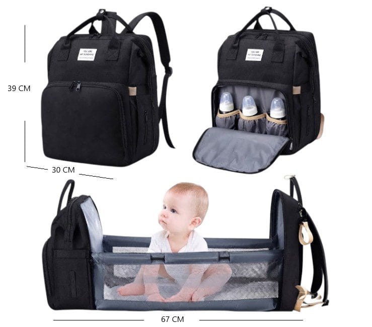 MOCHILA BOLSO MATERNAL C/CAMBIADOR Y CUNA